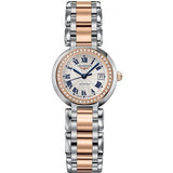 Longines PrimaLuna Automatic Diamond 26.5mm Silver Dial Two Tone Steel Strap Watch for Women - L8.111.5.79.6 Buy Now By Longines