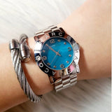 Marc Jacobs Amy Blue Dial Silver Steel Strap Watch for Women - MBM3272 Buy Now By Marc Jacobs