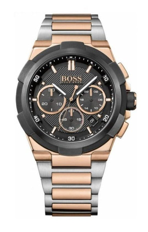 Hugo Boss Supernova Black Dial Two Tone Steel Strap Watch for Men - 1513358 Buy Now By Hugo Boss