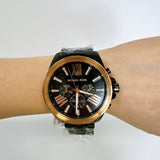 Michael Kors Wren Chronograph Black Dial Black Steel Strap Watch For Men - MK8933 Buy Now By Michael Kors