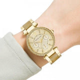Michael Kors Parker Gold DIal Gold Steel Strap Watch for Women - MK5842 Buy Now By Michael Kors