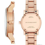 Burberry The City Diamonds Rose Dial Rose Gold Steel Strap Watch for Women - BU9225 Buy Now By Burberry