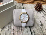 Michael Kors Cinthia Mother of Pearl Dial White Leather Strap Watch for Women - MK2662 Buy Now By Michael Kors