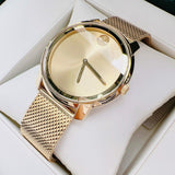 Movado Bold Gold Dial Gold Mesh Bracelet Watch For Men - 3600373 Buy Now By Movado