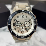 Marc Jacobs Rock Chronograph White Dial Silver Steel Strap Watch for Men - MBM5027 Buy Now By Marc Jacobs