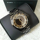 Marc Jacobs Henry Transparent Black Dial Black Steel Strap Watch for Women - MBM3255 Buy Now By Marc Jacobs