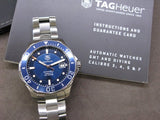 Tag Heuer Aquaracer Caliber 5 Automatic Blue Dial Silver Steel Strap Watch for Men - WAN2111.BA0822 Buy Now By Tag Heuer