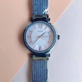 Guess Soho Diamonds Blue Dial Blue Mesh Bracelet Watch For Women - W0638L3 Buy Now By Guess