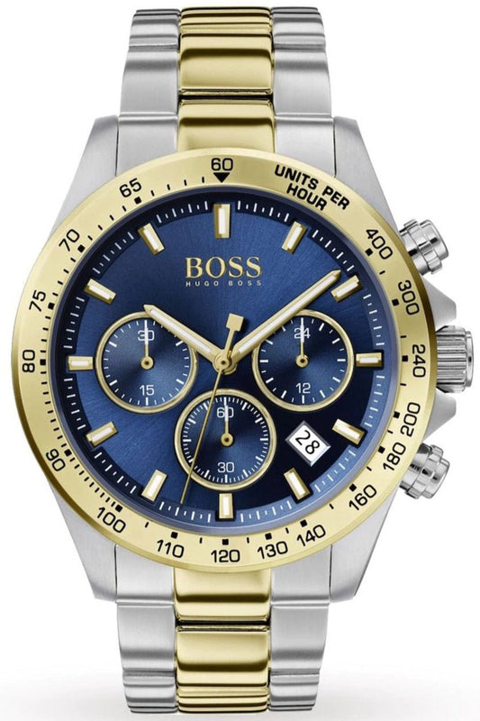 Hugo Boss Hero Blue Dial Two Tone Steel Strap Watch for Men - 1513767 Buy Now By Hugo Boss