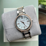 Michael Kors Taryn Quartz White Dial Two Tone Steel Strap Watch For Women - MK4461 Buy Now By Michael Kors