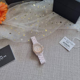 Coach Preston Pink Dial Pink Steel Strap Watch for Women - 14503465 Buy Now By Coach