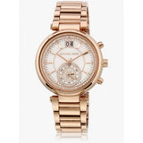 Michael Kors Sawyer Mother of Pearl White Dial Rose Gold Steel Strap Watch for Women - MK6282 Buy Now By Michael Kors