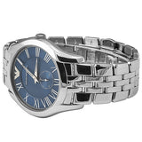 Emporio Armani Valente Chronograph Blue Dial Silver Steel Strap Watch For Men - AR1789 Buy Now By Emporio Armani