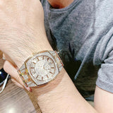 Bulova Phantom Crystal Silver Dial Two Tone Steel Strap Watch for Men - 98B324 Buy Now By Bulova