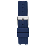 Guess Cosmo Diamonds Silver Dial Blue Rubber Strap Watch for Women - GW0034L5 Buy Now By Guess