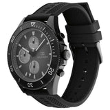 Tommy Hilfiger Larson Chronograph Black Dial Black Rubber Strap Watch For Men - 1791921 Buy Now By Tommy Hilfiger