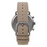 Emporio Armani Aviator Chronograph Quartz Grey Dial Beige Leather Strap Watch For Men - AR11107 Buy Now By Emporio Armani