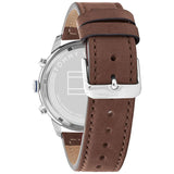 Tommy Hilfiger Jimmy Chronograph Quartz Blue Dial Brown Leather Strap Watch For Men - 1791946 Buy Now By Tommy Hilfiger