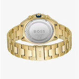 Hugo Boss Energy Chronograph Blue Dial Gold Steel Strap Watch For Men - 1513973 Buy Now By Hugo Boss