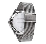 Tommy Hilfiger Spencer Skeleton Black Dial Silver Mesh Bracelet Watch for Men - 1791643 Buy Now By Tommy Hilfiger