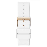 Guess Venus Diamonds White Dial White Rubber Strap Watch for Women - GW0118L4 Buy Now By Guess