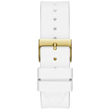 Guess Venus Diamonds White Dial White Rubber Strap Watch for Women - GW0118L5 Buy Now By Guess