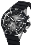 Emporio Armani Diver Chronograph Black Dial Black Silicon Strap Watch For Men - AR11515 Buy Now By Emporio Armani