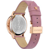 Versace Virtus Quartz Grey Dial Pink Leather Strap Watch for Women - VEHC00319 Buy Now By Versace