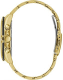 Guess Surge Chronograph Black Dial Gold Steel Strap Watch for Men - W1258G2 Buy Now By Guess