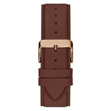 Guess Connoisseur Blue Dial Brown Leather Strap Watch For Men - GW0353G2 Buy Now By Guess