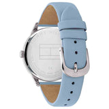 Tommy Hilfiger Brooke Silver Dial Blue Leather Strap Watch for Women - 1782023 Buy Now By Tommy Hilfiger