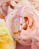 Daniel Wellington Quadro Pressed Mother of Pearl Pink Dial Pink Nylon Strap Watch For Women - DW00100509 Buy Now By Daniel Wellington