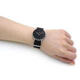 Daniel Wellington Classic Cornwall Quartz Black Dial Black Nylon Strap Watch For Women - DW00100151 Buy Now By Daniel Wellington