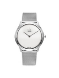 Calvin Klein Minimal White Dial Silver Mesh Bracelet Watch for Women - K3M2212Y Buy Now By Calvin Klein