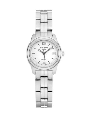 Tissot T Classic PR100 Watch Ladies White Dial Stainless Steel For Women - T049.210.11.017.00 Buy Now By Tissot
