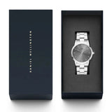 Daniel Wellington Link Grey Dial Silver Steel Strap Watch For Men - DW00100328 Buy Now By Daniel Wellington
