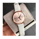 Michael Kors Portia Rose Gold Dial White Leather Strap Watch For Women - MK2660 Buy Now By Michael Kors