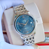Omega De Ville Prestige Co-Axial Blue Dial Silver Steel Strap Watch for Men - 424.10.40.20.03.002 Buy Now By Omega