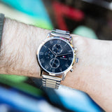 Tommy Hilfiger Kane Chronograph Grey Dial Silver Steel Strap Watch for Men - 1791397 Buy Now By Tommy Hilfiger
