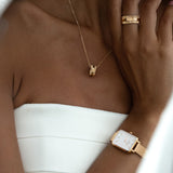 Daniel Wellington Quadro Melrose White Dial Gold Mesh Strap Watch For Women - DW00100431 Buy Now By Daniel Wellington