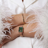 Daniel Wellington Quadro Melrose Green Dial Rose Gold Mesh Strap Watch For Women - DW00100437 Buy Now By Daniel Wellington