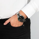 Maserati SFIDA Chronograph Black Dial Silver Steel Strap Watch For Men - R8853140005 Buy Now By Maserati