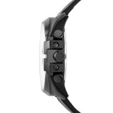 Diesel Mega Chief Chronograph Black Dial Black Leather Strap Watch For Men - DZ4323 Buy Now By Diesel