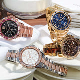 Michael Kors Everest Chronograph Silver Dial Two Tone Steel Strap Watch For Women - MK6975 Buy Now By Michael Kors