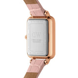 Daniel Wellington Quadro Pressed Mother of Pearl Pink Dial Pink Leather Strap Watch For Women - DW00100508 Buy Now By Daniel Wellington