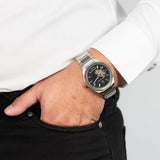 Maserati Stile Skeleton Automatic Black Dial Silver Steel Strap Watch For Men - R8823142002 Buy Now By Maserati