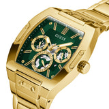 Guess Phoenix Multi Function Green Dial Gold Steel Strap Watch for Men - GW0456G3 Buy Now By Guess
