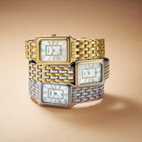 Fossil Raquel Three Hand Mother of Pearl Dial Gold Steel Strap Watch For Women - ES5304 Buy Now By Fossil