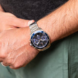 Tommy Hilfiger Jordan Chronograph Blue Dial Silver Steel Strap Watch For Men - 1792094 Buy Now By Tommy Hilfiger