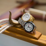 Fossil Blue Dive Three Hand White Dial Gold Steel Strap Watch For Women - ES5350 Buy Now By Fossil